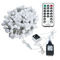 Guirlande lumineuse LED extérieure IP44, 20m, lumières féériques pour camping, décoration de baldaquin, lumières sphériques