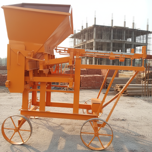 Industrial agricultural <b>grain</b> <b>processing</b> <b>machine</b> with hopper conveyor and wheel mounted frame for farm use - Product Image 1