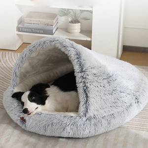 Dog Cat <strong>Bed</strong> House for Sleep Half Enclosed <strong>Pet</strong> Nest Warm Plush Kennel Pad Mats Cushion Cover for Dogs Cats <strong>Pet</strong> Supplies - Product Image 5