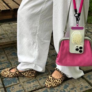 Spring Leopard Print Mary Jane Loafers Women Ballet Style Super <b>Soft</b> Sole One Buckle Comfort Flat Bean <b>Shoes</b> - Product Image 5