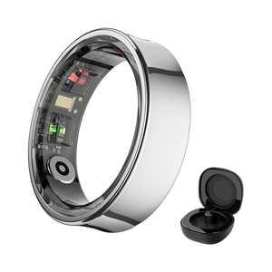 Anillo Inteligente SHR con Monitor de Actividad Física para Hombres y Mujeres, Monitor de Ritmo Cardíaco, Sueño y Contador de Pasos, Más de 170 Modos de Actividad, Control por Gestos, Carcasa de Acero IP68 - Product Image 1