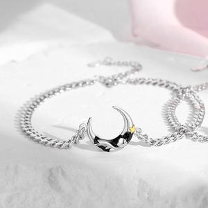 Piccolo principe e coppia di rose bracciale collana di nicchia premium sense bracciale girocollo stella luna uomo e donna regalo di san valentino - Product Image 6