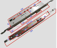 Corps de serrure multipoints à crochet et cylindre pour portes à battants en aluminium et PVC, fourni par l'usine