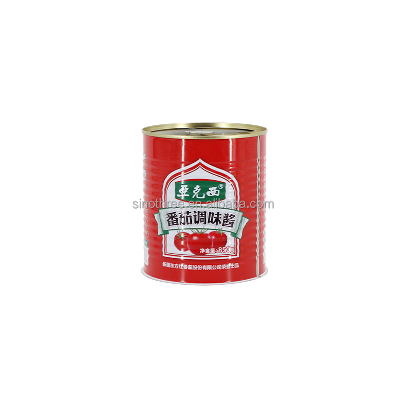 Produttore di barattoli di latta lattine di pomodoro vuote in metallo per uso alimentare all'ingrosso con coperchio facile da staccare