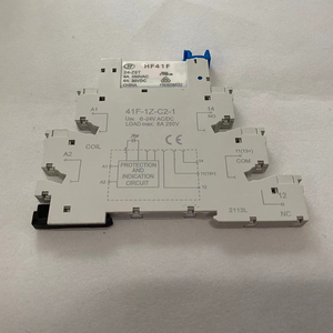 Ổ cắm Rơle mỏng hf41f 024-zst hf41f 024-zs mô-đun tiếp sức với ổ cắm 41f-1z-c2-1 Din-Rail 6A - Product Image 3