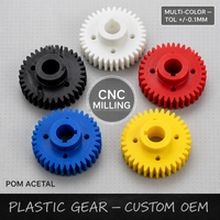 Engrenage en plastique POM acétal sur mesure CNC, multicolore, usinage OEM, transmission, services d'usinage CNC personnalisés