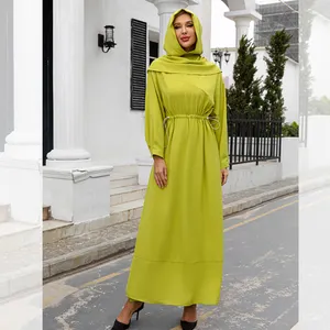 Thời Trang 2022 Phụ Nữ Ả Rập Hồi Giáo Dubai Abaya Maxi Quấn Váy Malaysia Quần Áo Hồi Giáo Của Phụ Nữ Hồi Giáo