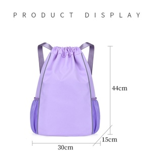 Sac à dos personnalisé avec logo, grande capacité, cordon de serrage, sac de voyage, sac à bandoulière léger, imperméable, pour le sport et la gym - Product Image 2