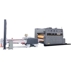 골판지 상자 자동 Flexo 인쇄 다이 커팅 폴더 <span class=keywords><strong>gluer</strong></span> 골판지 상자를 만드는 골판지 판지 기계 - Product Image 2