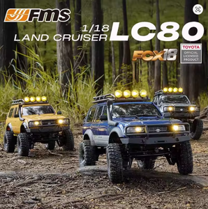 Nouvelle voiture RC FMS FCX 1/18 LC80 V2S Land Cruiser 1:18, véhicule tout-terrain à quatre roues motrices, modèle de voiture RC de simulation, cadeau - Product Image 5