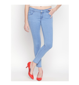 Jeans de mezclilla de moda Bangladesh Exportación Calidad Lavable Casual Recto Sólido para mujeres Cómodo Mejor calidad - Product Image 2