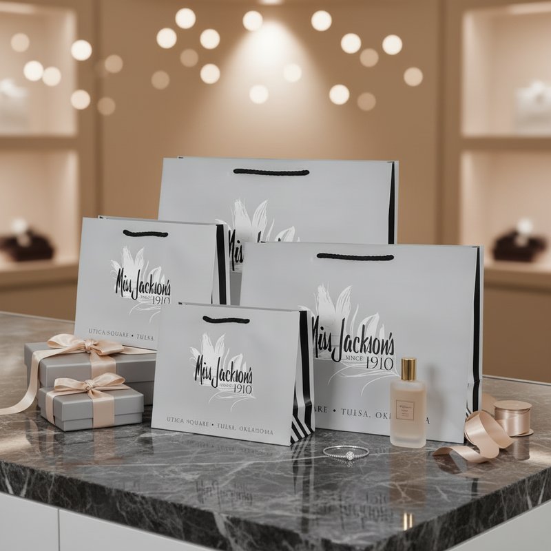 Customized Brand Printed Logo Luxury Boutique