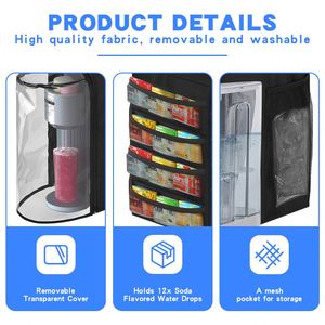 Soda Maker Hm65/Ninja Thirsty Water Dispenser <b>Kitchen</b> <b>Camping</b> Polyester Dust Cover Hanging Storage Bag Side Protection Foldable - Product Image 3