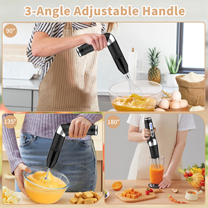 Mélangeur à main sans fil <span class=keywords><strong>4</strong></span> en 1 de haute qualité Ensemble de mélangeurs à immersion rechargeables pour la cuisine domestique - Product Image 4