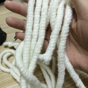 Cordon en macramé ciré imperméable en gros, 3 brins torsadés, 8 mm/12 mm, coton/polyester, pour usage vestimentaire - Product Image 6