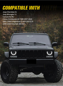 Projecteur de phare LED 5x7 pouces pour <span class=keywords><strong>Chevrolet</strong></span> <span class=keywords><strong>El</strong></span> <span class=keywords><strong>Camino</strong></span> Malibu LUV Truck, pour Toyota Land Cruiser Jeep Wrangler YJ Ford F150 - Product Image 6