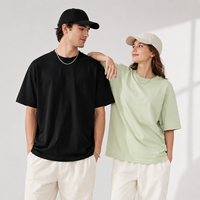 T-shirt Homme en Coton Lourd 330 g/m² Super Épais 300 g/m² Coupe Oversize Épaules Tombantes Coupe Boxy Streetwear Vêtement de Haute Qualité