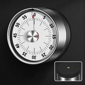 Temporizador de cocina mecánico negro en stock Temporizador de jardín <span class=keywords><strong>visual</strong></span> negro lavado con características sostenibles - Product Image 1