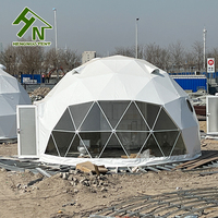 Tente ronde de dôme géodésique de haute qualité de 6m de diamètre pour le glamping extérieur