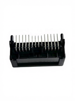 Conector doméstico para coche LS 34826-0240, enchufe de 24 pines con extremo de placa, zócalo de pines doblados, latón estañado, 3A 14V, rectangular, paso de 2.0mm