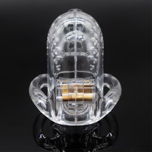 FRRK-58 C6000S Jaula de Castidad de Plástico Nueva con 4 Anillos para Pene, Dispositivo de Castidad Masculina para Hombre - Product Image 6