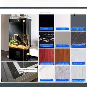 Retângulo grande aquário com filtração para decoração sala <span class=keywords><strong>Fish</strong></span> Tank <span class=keywords><strong>Aquarium</strong></span> Home Paisagismo - Product Image 6