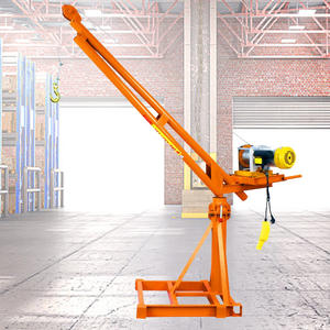Commercio all'ingrosso di 360 gradi di rotazione Mini materiale da costruzione di sollevamento scimmia all'aperto gru costruire <span class=keywords><strong>casa</strong></span> per il trasporto di mattoni al tetto - Product Image 1