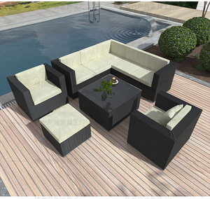 Hot bán thoải mái sang trọng sân sau ban công PE <span class=keywords><strong>wicker</strong></span> đồ nội thất ngoài trời không thấm nước mây <span class=keywords><strong>Patio</strong></span> vườn sofa - Product Image 6