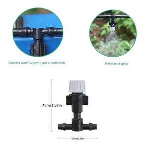 Kit de riego automático por goteo de 5-30 m, PVC negro, interfaz ajustable para riego de invernaderos y macizos de flores - Product Image 4