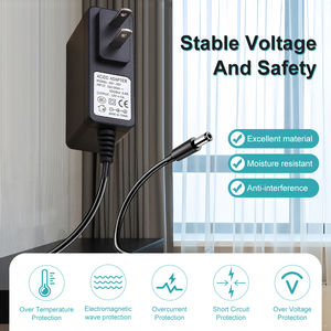 <span class=keywords><strong>Adaptateur</strong></span> d'alimentation ESann DC12V 1A, AC 100-240V DC 12V 1A 12W, protection contre les courts-circuits, montage mural, prise US, prise DC 5,5x2,5 mm - Product Image 3
