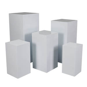 Soporte <span class=keywords><strong>de</strong></span> Pilar Cilíndrico Cuadrado, Exhibidor <span class=keywords><strong>de</strong></span> Buffet para Recepciones <span class=keywords><strong>de</strong></span> Boda, para Pasteles, Flores, Comida, Frutas, Columnas <span class=keywords><strong>de</strong></span> Pedestal, Accesorios - Product Image 2