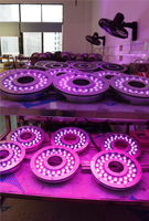 Marine Garde IP68 Étanche DMX Flottant Changement de Couleur RVB/RGBW 108W DC24V 316L En Acier Inoxydable Sous-Marin Led Fontaine Lumière