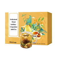 Ternavia Natuurlijke Monniksvrucht Malva Noot Sneeuwpeer Kruidenthee Rustgevende Troost 72g Zakje 6g*12 Premium Suiker-Vrij Cafeïnevrij