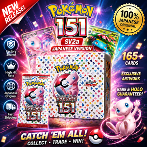 Caja de Sobres Japonesa Original Pokémon Card 151 SV2a Escarlata y Violeta Mew, Juego de Cartas Coleccionables, Sellado - Product Image 1