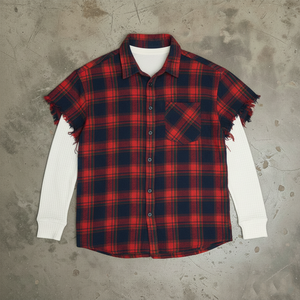 Camicie in Flanella di Alta Qualità <span class=keywords><strong>con</strong></span> Stampa Personalizzata del Marchio, Tessuto Waffle, Maniche Lunghe Doppie per Uomo - Product Image 5