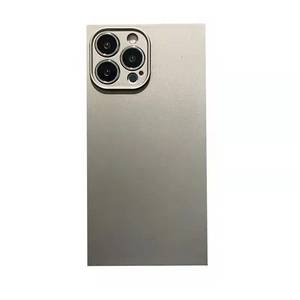 <span class=keywords><strong>Funda</strong></span> trasera mate simple para <span class=keywords><strong>iphone</strong></span> <span class=keywords><strong>13</strong></span> pro max <span class=keywords><strong>13</strong></span> 12 7 8, color gris, plateado, cuadrado, <span class=keywords><strong>amazon</strong></span> - Product Image 3