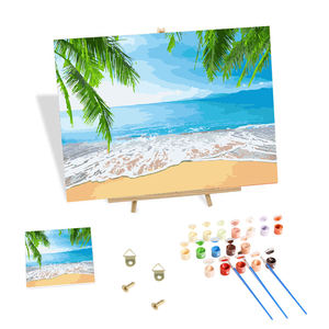 Dipinto per numero Set personalizzato 5d modello di scenario fai <span class=keywords><strong>da</strong></span> te spiaggia <span class=keywords><strong>camera</strong></span> <span class=keywords><strong>da</strong></span> <span class=keywords><strong>letto</strong></span> Set decorazione soggiorno Set artigianale - Product Image 1