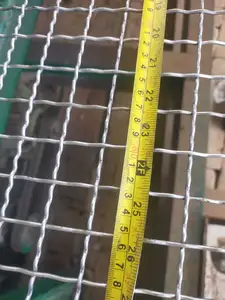 Düz dokuma kare delik 15x15mm paslanmaz çelik kıvrımlı tel örgü