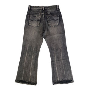 <span class=keywords><strong>Jeans</strong></span> da Uomo Personalizzati, Casual, Gamba Larga, Neri, Lavaggio <span class=keywords><strong>Stone</strong></span> Washed, Stile Baggy Cargo a Gamba Dritta - Product Image 4