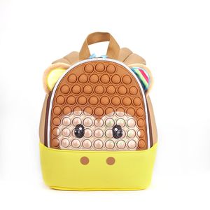 Sac à dos scolaire en silicone en forme d'animal, jouet anti-stress pour enfants, sac à dos fidgets, jouets pop-it - Product Image 3