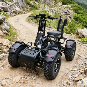 Scooter électrique pliable pour adultes à 4 roues, pneus larges, 4x4, rapide, avec siège - Product Image 1