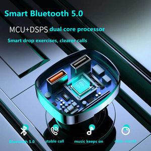 Cargador de teléfono para coche, dispositivo de carga rápida PD, puerto USB Dual, reproductor de <span class=keywords><strong>Bluetooth</strong></span>-MP3 BT5.0, receptor FM inalámbrico, transmisor FM - Product Image 3