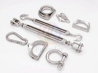 Tendeur de câble à mâchoires fermées et à mâchoires pivotantes en acier inoxydable 304 et 316 pour quincaillerie de rigging