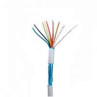 Câble d'alarme incendie 18/22/24 AWG, multibrins, blindé feuille, en cuivre étamé torsadé, résistant au feu, PVC, prix usine