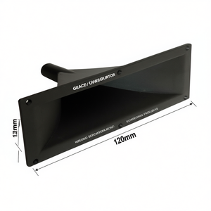 Tromba pour tweeter à visser, pour processeur audio, longueur 120 mm, finition noire - Product Image 2
