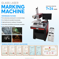 Máquina de Marcado Láser UV de 355nm para Botellas de Vino y Perfume, Logotipo Permanente, Código QR, Compatible con PLT/LAS/BMP/AI/DWG/DST