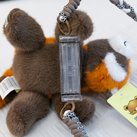 Vente en gros et au détail d'étuis de téléphone en peluche pour animaux, sac bandoulière, raton laveur, panda, loutre, support de téléphone en peluche, cadeau d'anniversaire pratique pour enfants
