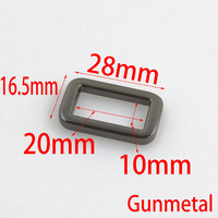 Boucle carrée en alliage de zinc de 20 mm, quincaillerie métallique pour sac à main, boucle carrée réglable pour sangle de sac, accessoires pour sac à dos