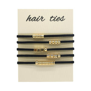 Ensemble <span class=keywords><strong>de</strong></span> 5 attaches pour cheveux personnalisables, bracelets bohèmes pour femmes, attaches pour <span class=keywords><strong>queue</strong></span> <span class=keywords><strong>de</strong></span> <span class=keywords><strong>cheval</strong></span>, bracelet pour filles, accessoires mignons pour cheveux - Product Image 3