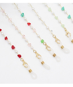 Fabrication Fourniture Directe <span class=keywords><strong>Chaîne</strong></span> de Lunettes de Soleil en Laiton <span class=keywords><strong>Chaîne</strong></span> de Lunettes en Cristal de Pierre pour Femmes Cordon de Lunettes Plaqué <span class=keywords><strong>Or</strong></span> <span class=keywords><strong>Chaîne</strong></span> de Lunettes - Product Image 3